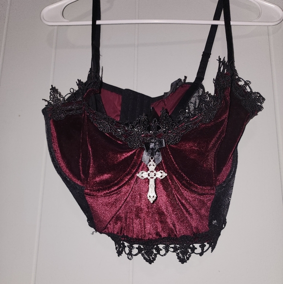 Dolls Kill Other - NWT Dolls Kill Morphine Princess Velvet Bra Or Lingerie
